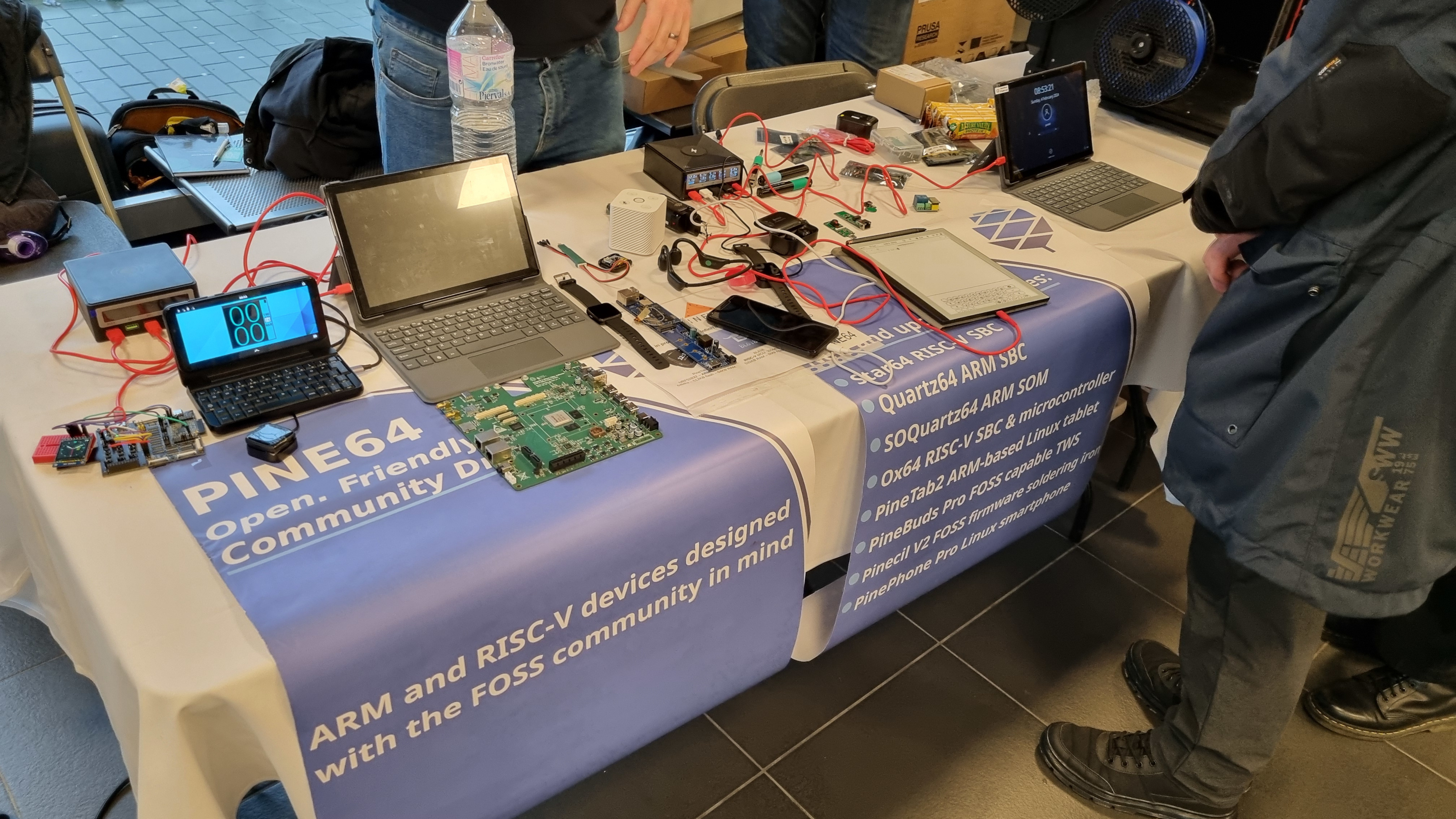 Pine64 stand at FOSDEM24
