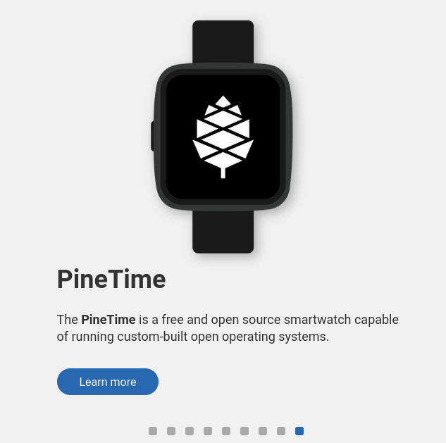 PineTime slide