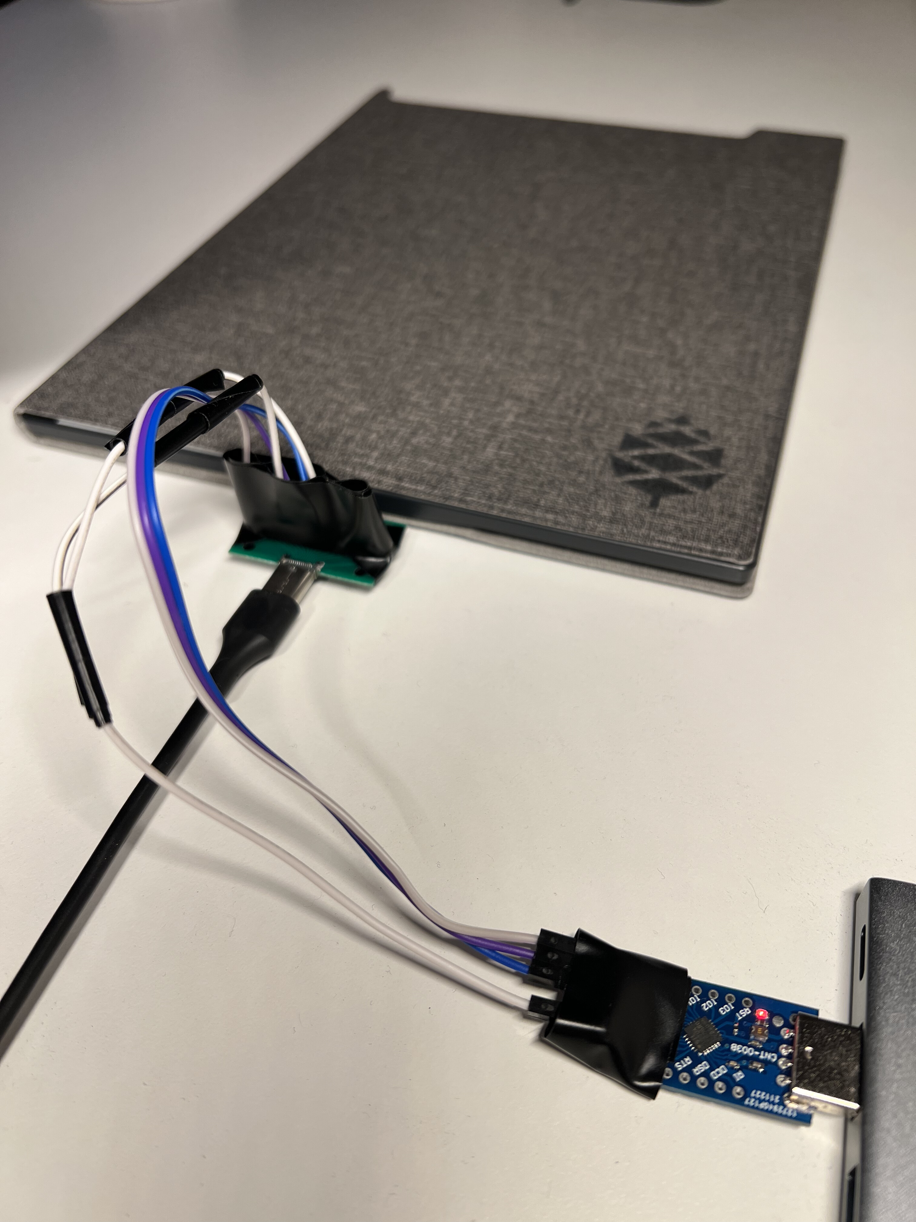 Basic non-stock PineNote UART dongle