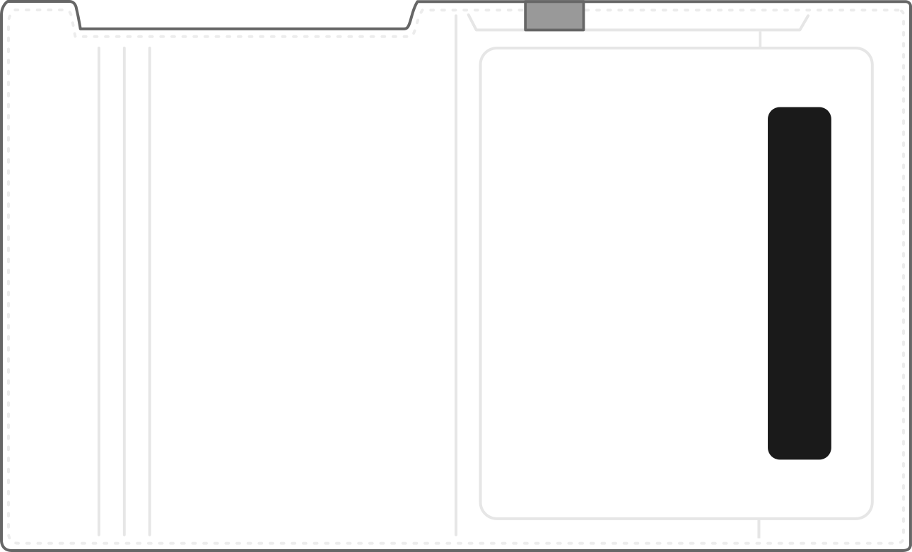 Step 2: The black adhesive strip should now be exposed