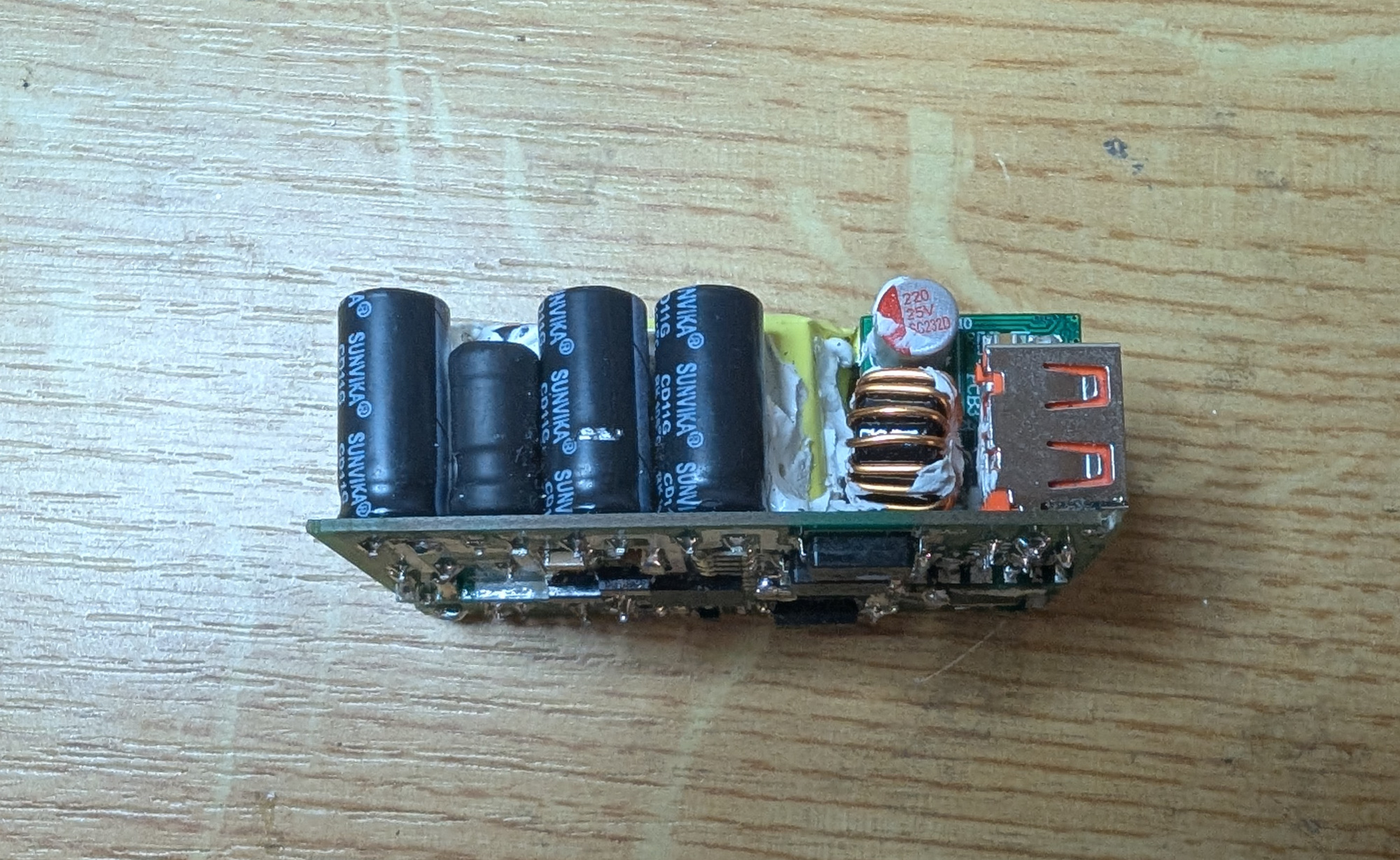 PCB side view