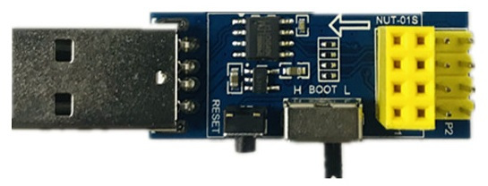The Pinenut-01S USB Programmer front
