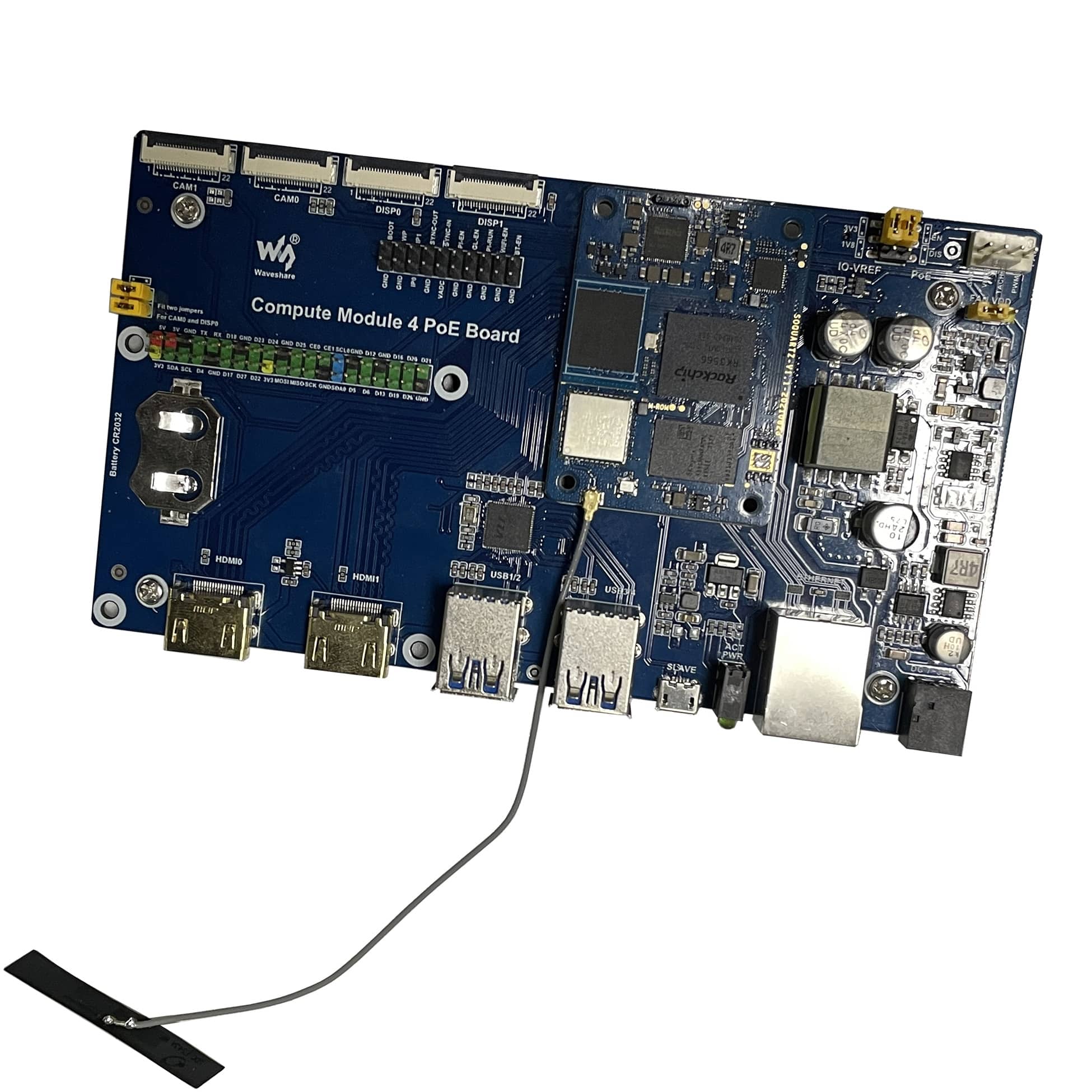 SOQuartz with Waveshare CM4 PoE Board