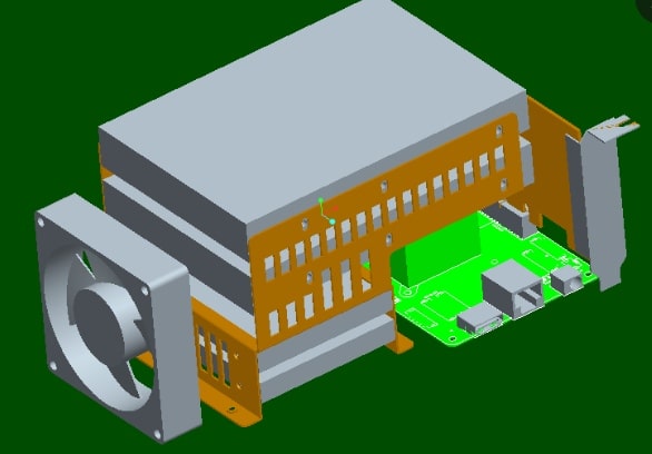Internal Layout of the NAS Case