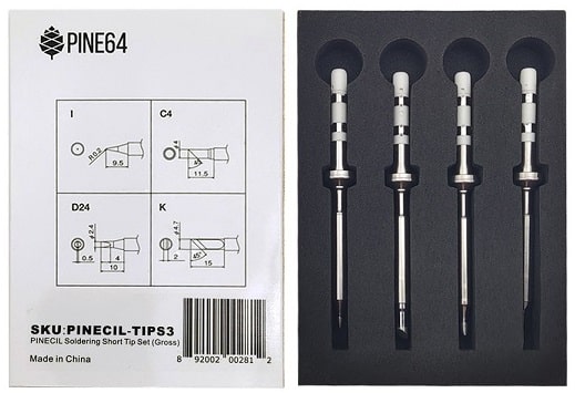 Short tips, gross set