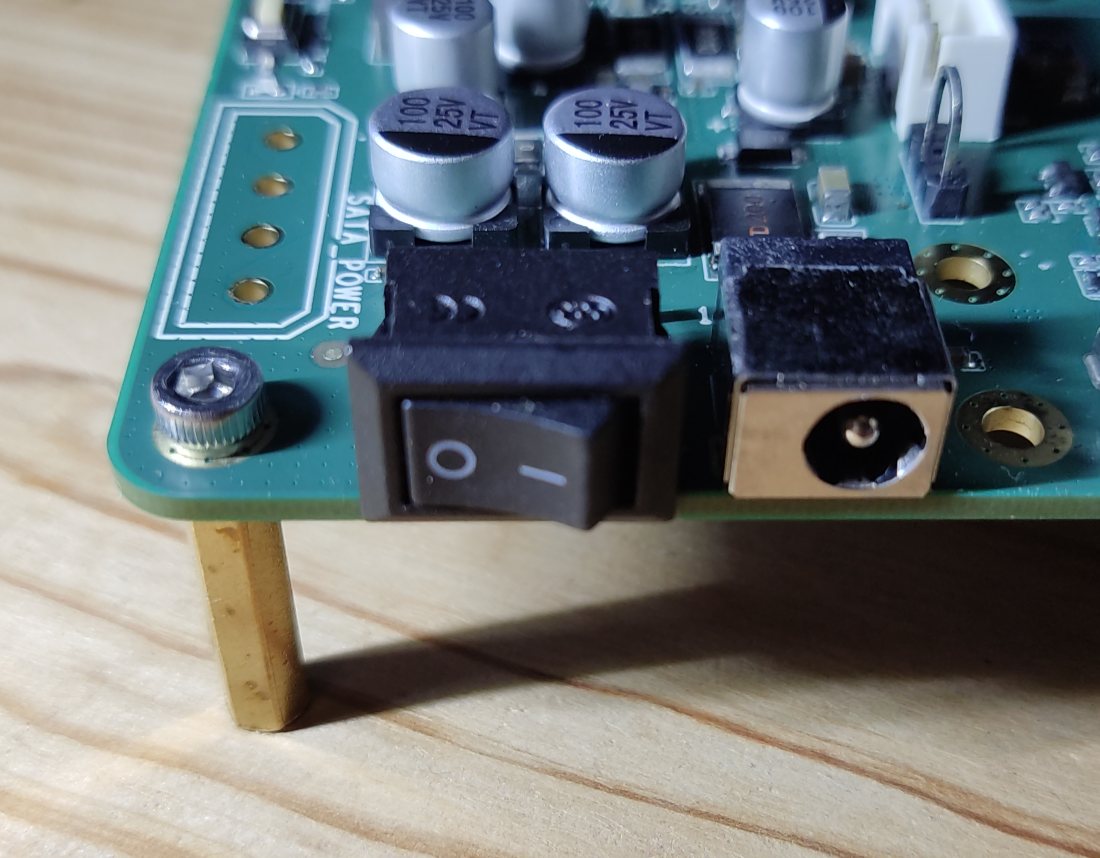 Power switch & barrel connector