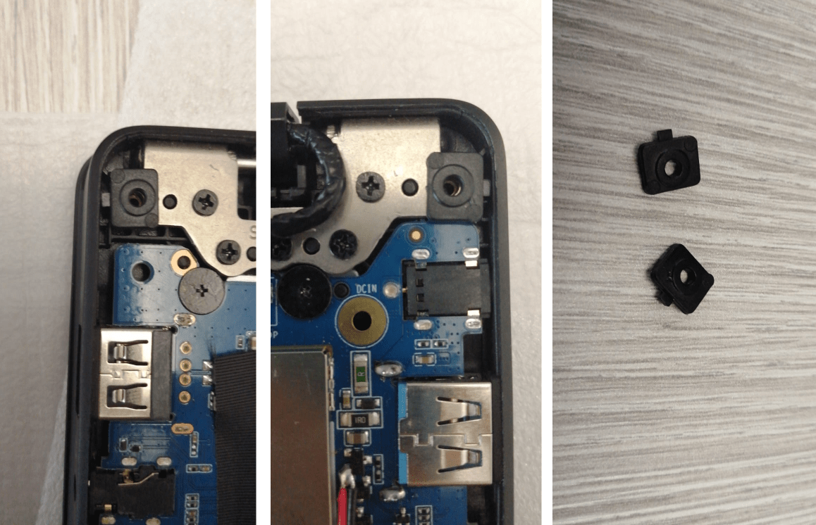 Pinebook Screw stand-offs correct placement and location